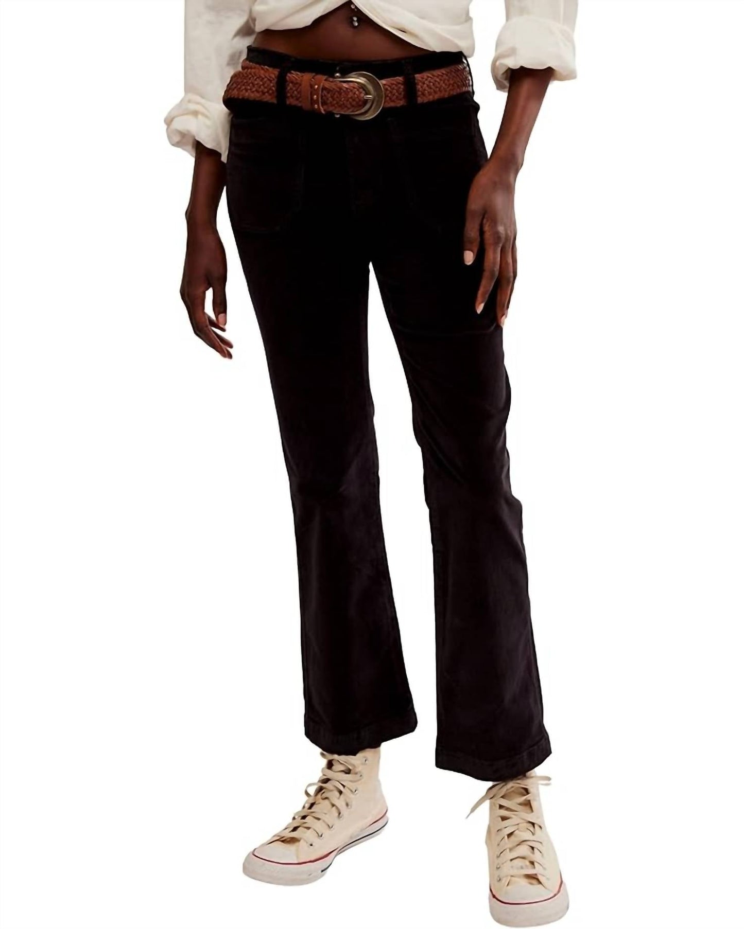 Free People - High Time Kick Flare Velvet Pants