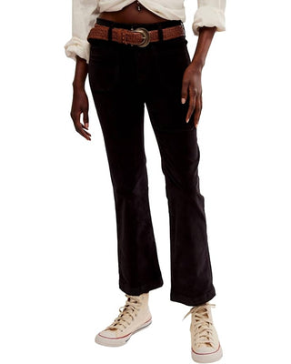 Free People - Calça Flare de Veludo High Time Kick