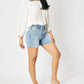 Judy Blue - Cut Off Side Slit Jean Shorts