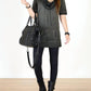 Tough Luv - Cotton Short Sleeve Cowl Neck Tunic Top