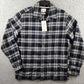 Camisa xadrez de flanela Carsten da Norse Projects cinza