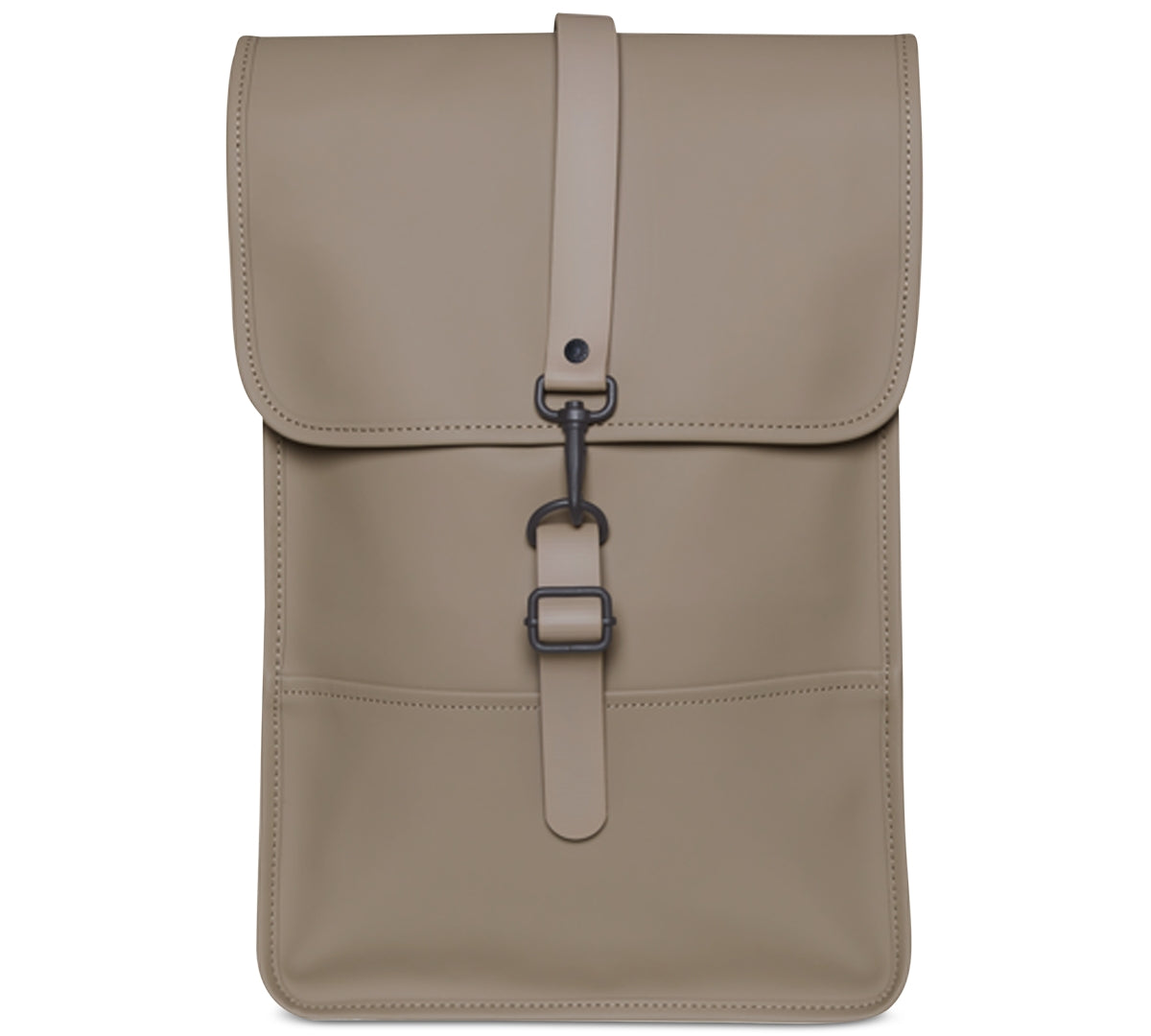 Mochila Rains Masculina Mini Flap Bege Tamanho Regular