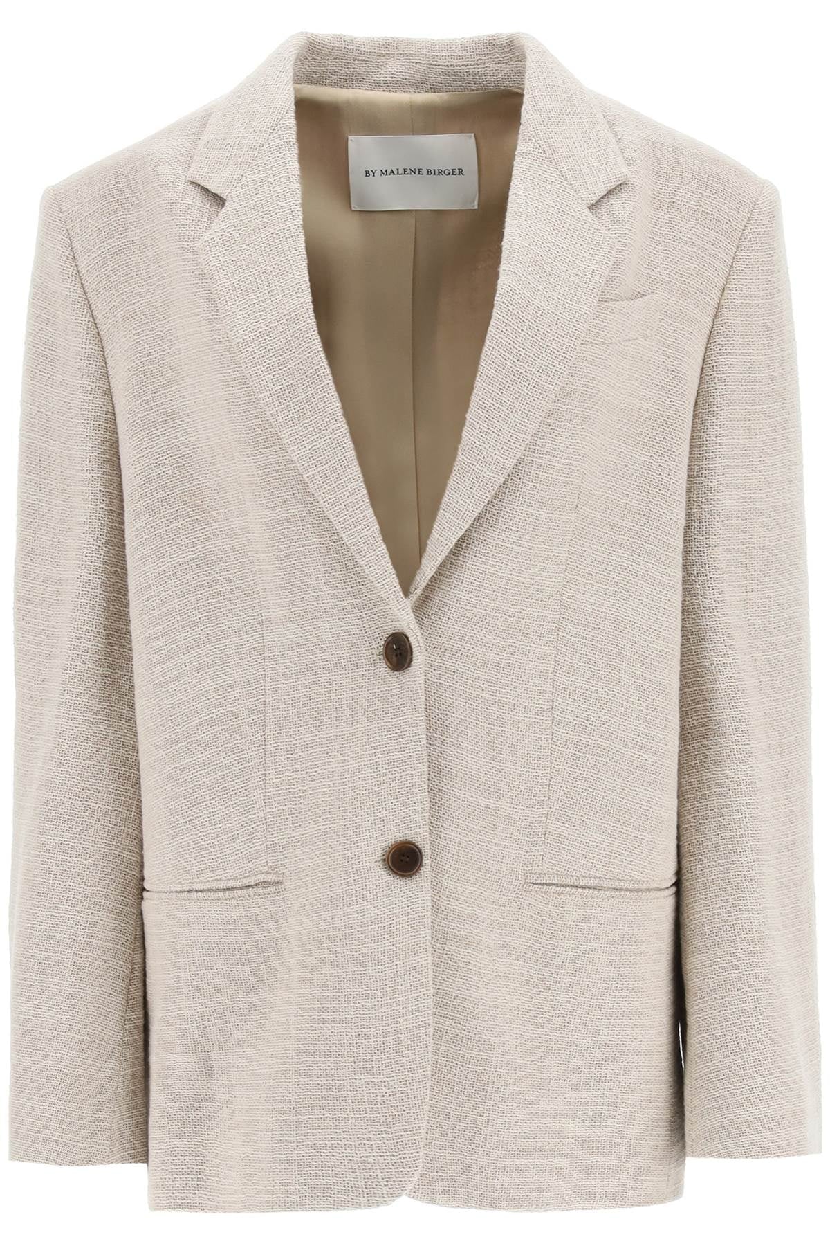 Blazer feminino Rosettan texturizado de algodão misto, tamanho 10, da BY MALENE BIRGER