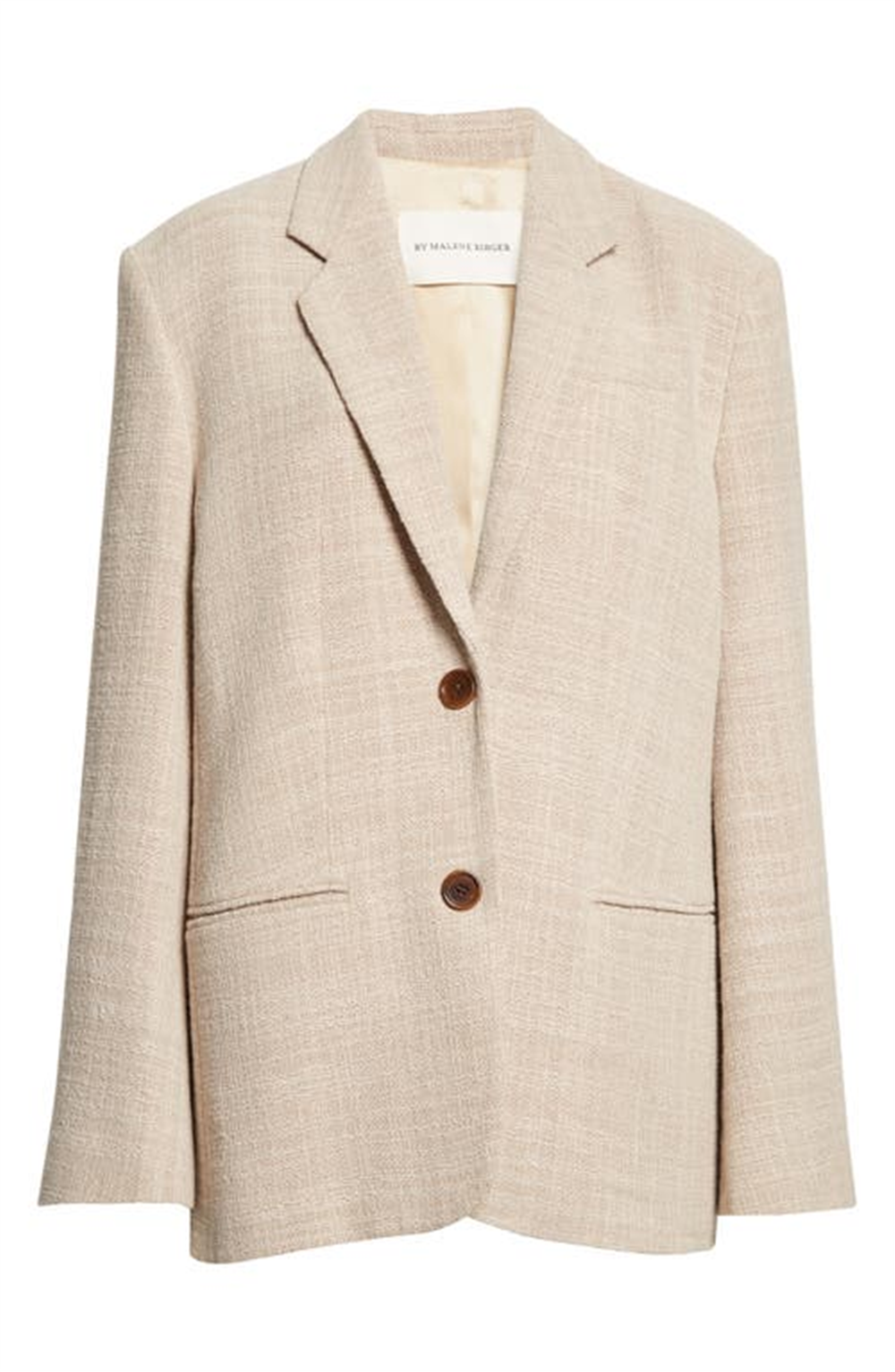 Blazer feminino Rosettan texturizado de algodão misto, tamanho 10, da BY MALENE BIRGER