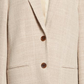 Blazer feminino Rosettan texturizado de algodão misto, tamanho 10, da BY MALENE BIRGER