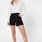 VERO MODA Shorts Jeans Feminino Preto Tamanho Médio