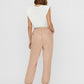 VERO MODA Top feminino com ombreiras, branco, tamanho médio