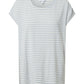 Camiseta feminina listrada Ava VERO MODA, azul, tamanho médio