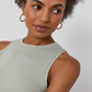 VERO MODA Top Feminino Cinza Tamanho Médio