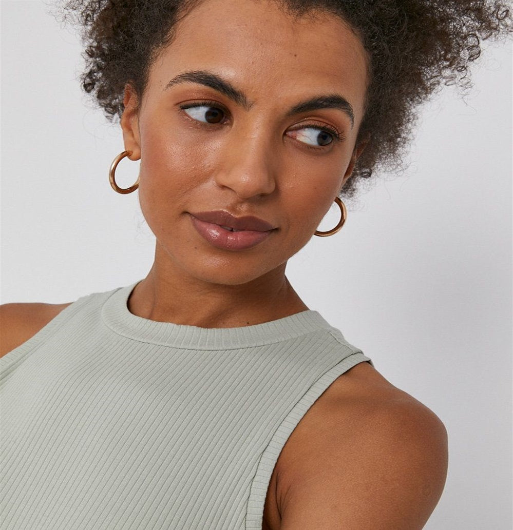 VERO MODA Top Feminino Cinza Tamanho Médio