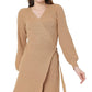 Vestido de malha Alexandria feminino VERO MODA marrom tamanho médio