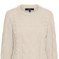 VERO MODA Suéter Feminino Marrom