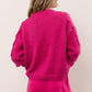 Suéter Cindy Cable Knit Feminino Vero Moda Rosa Tamanho Grande