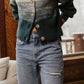 Cardigan de malha Delaine feminino VERO MODA, verde, tamanho pequeno