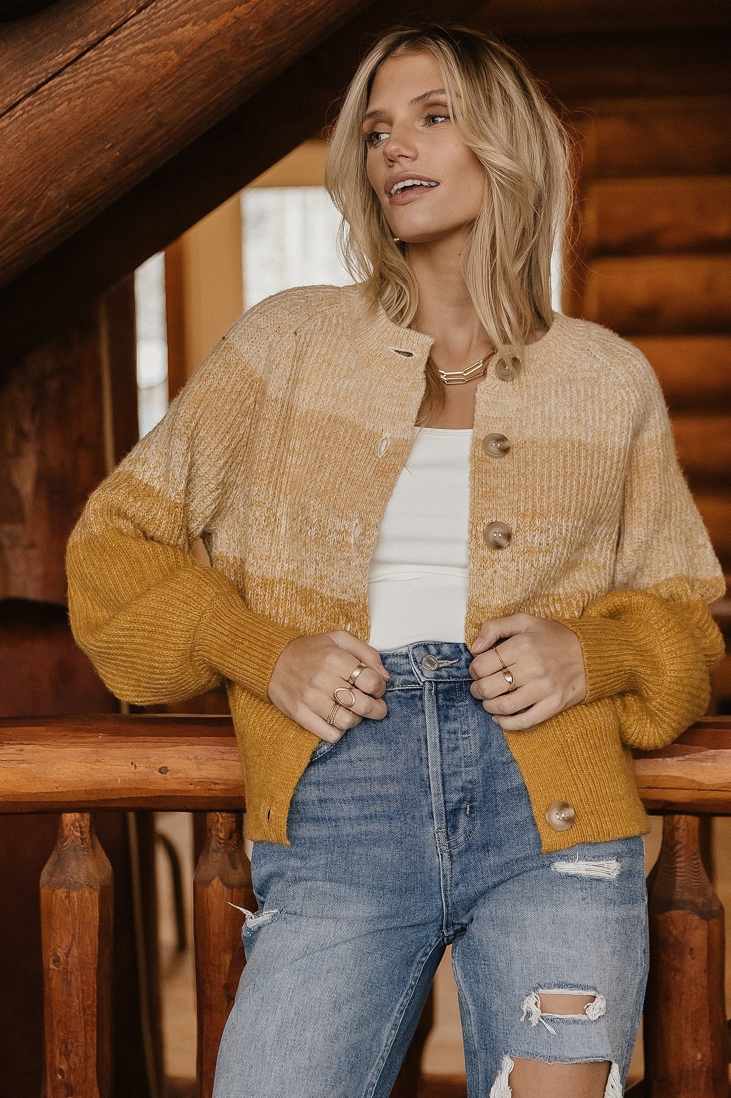 Cardigan de malha Delaine feminino VERO MODA, amarelo, tamanho X-G