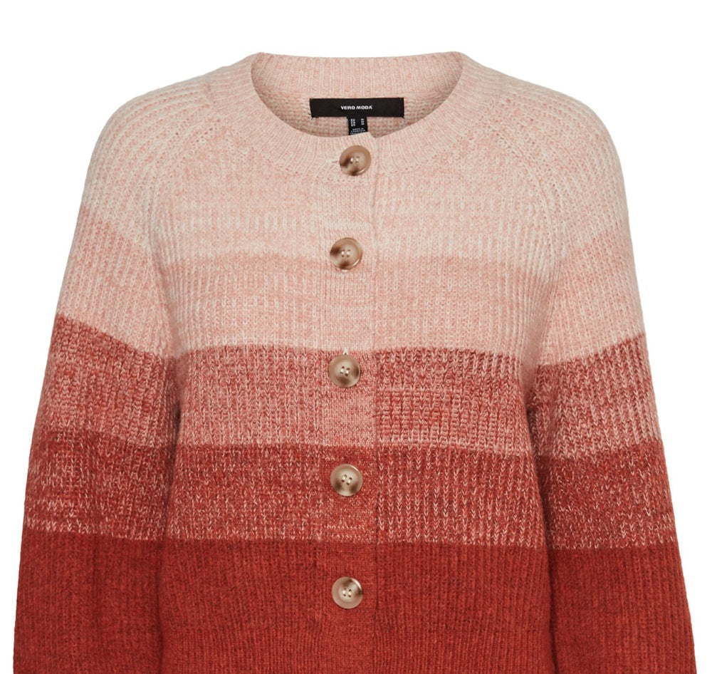Cardigan feminino de malha VERO MODA rosa tamanho X-Large