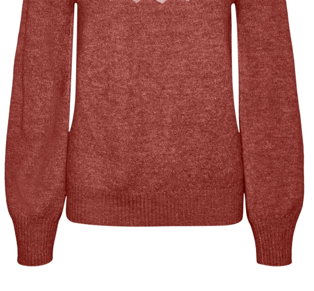 VERO MODA Suéter Feminino Vermelho Tamanho X-S