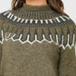 VERO MODA Suéter Amora feminino verde