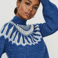 VERO MODA Suéter Feminino Azul
