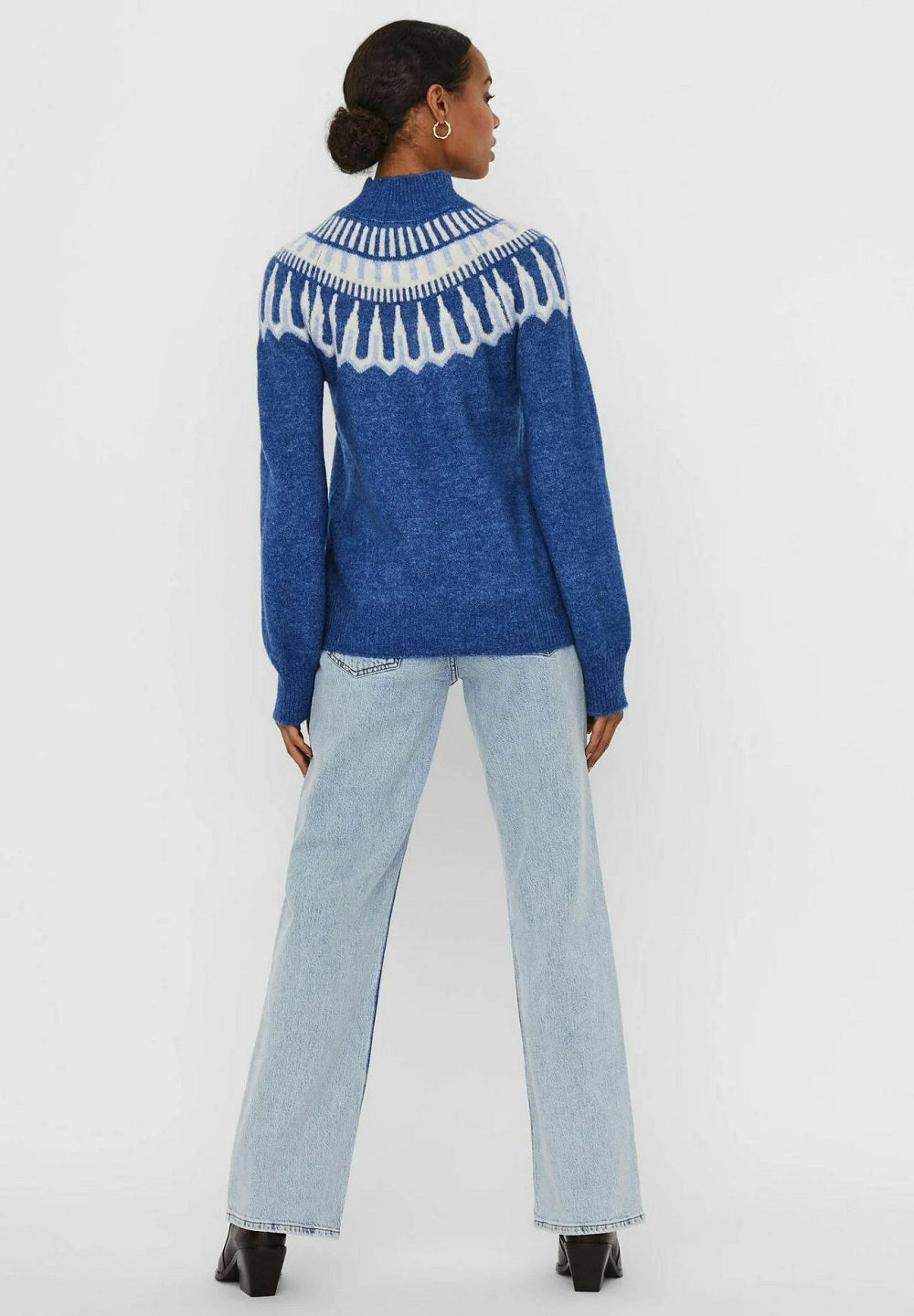 VERO MODA Suéter Feminino Azul