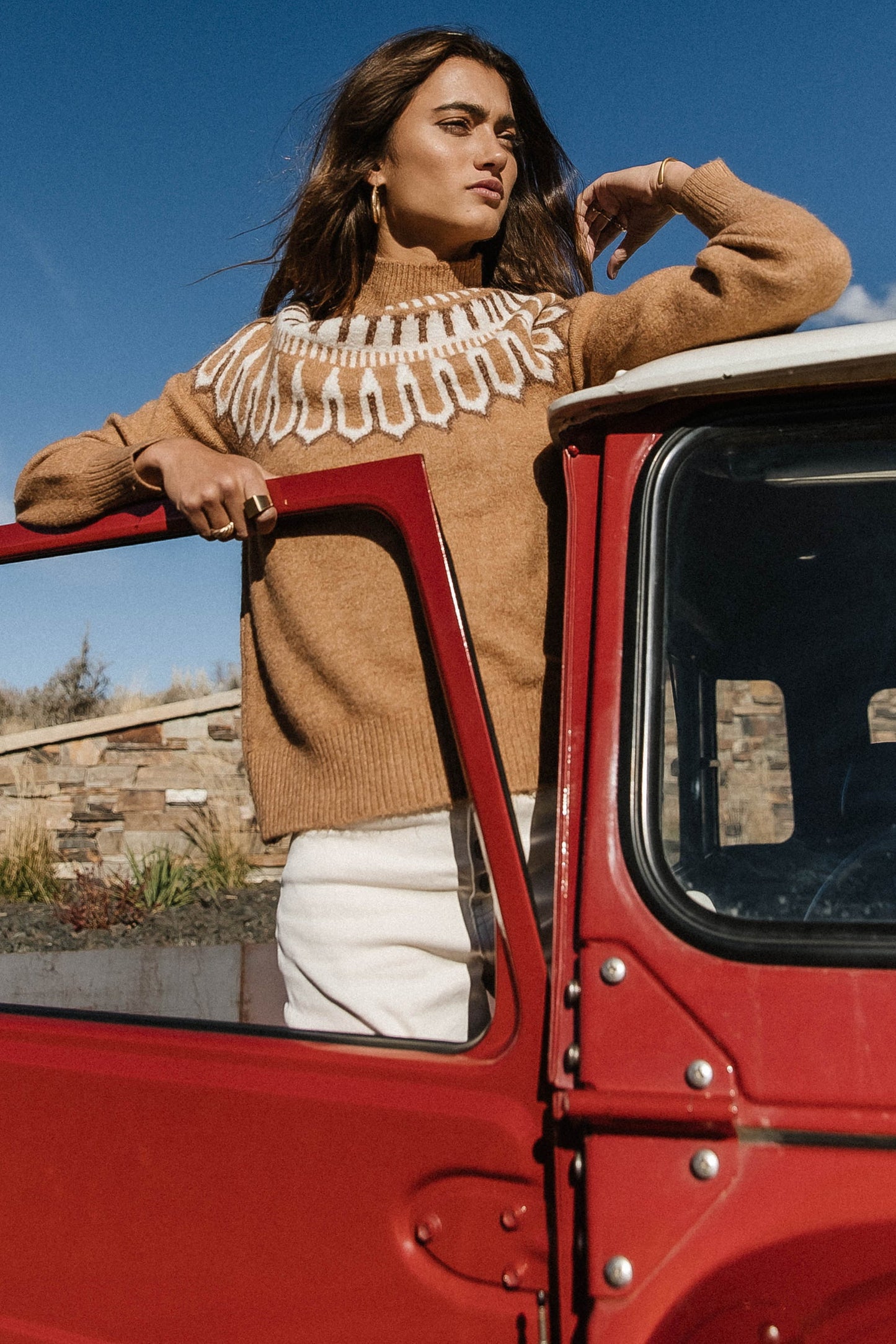 VERO MODA Suéter Amora feminino marrom