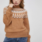 VERO MODA Suéter Amora feminino marrom