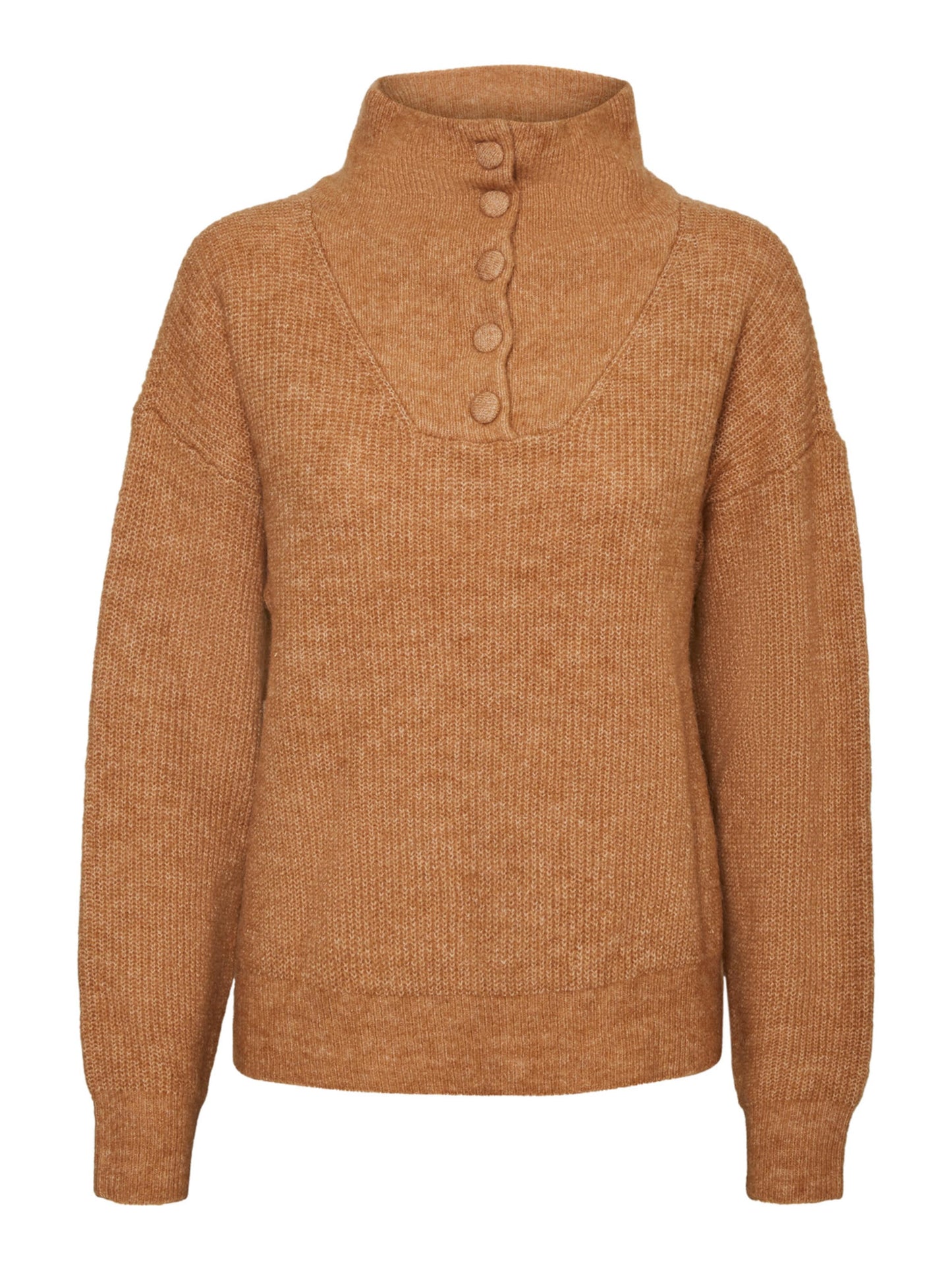 VERO MODA Suéter Feminino Marrom Tamanho Médio