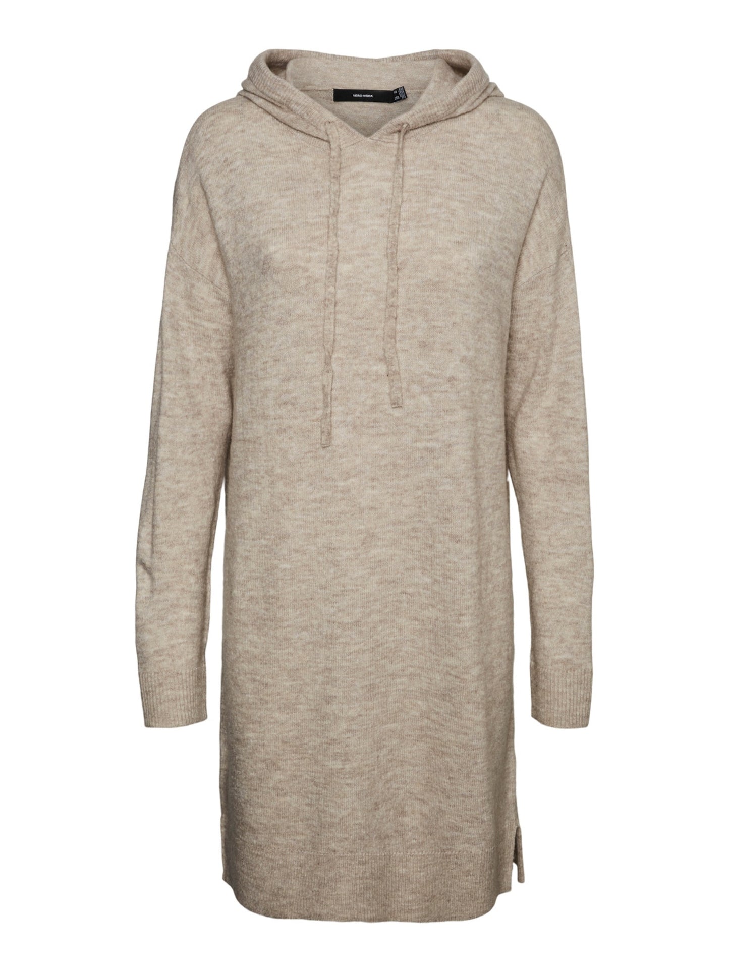Vestido de malha feminino VERO MODA bege marrom tamanho médio