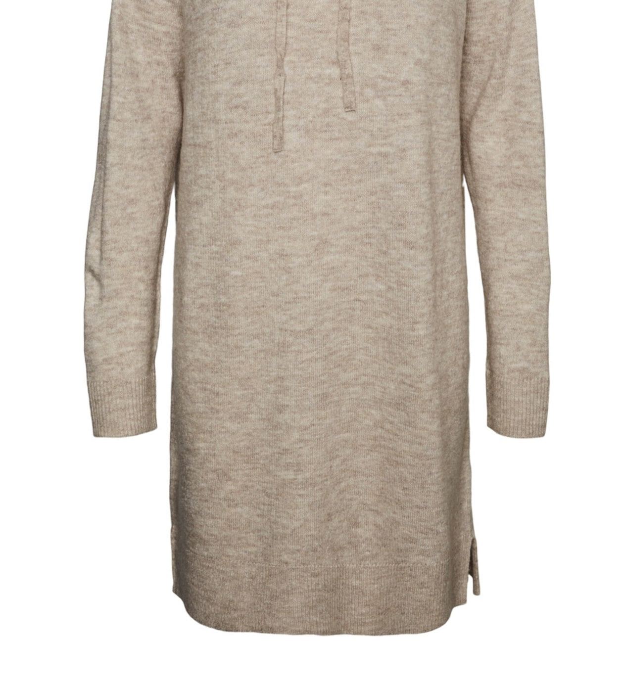 Vestido de malha feminino VERO MODA bege marrom tamanho médio