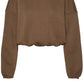 VERO MODA Moletom Feminino Marrom