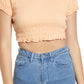 VERO MODA Top Quincey Feminino Laranja Tamanho X-Grande