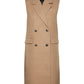 VERO MODA Colete longo feminino Athena marrom tamanho X-Large