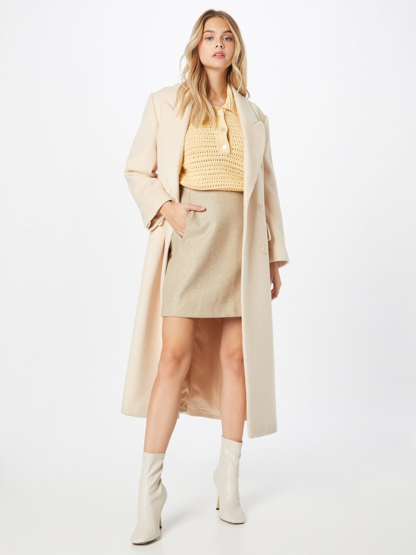 VERO MODA Saia Feminina Marrom Tamanho Grande