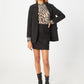 Minissaia reta reciclada feminina VERO MODA preta