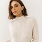 VERO MODA Suéter Ethel Feminino Branco Tamanho X-Grande