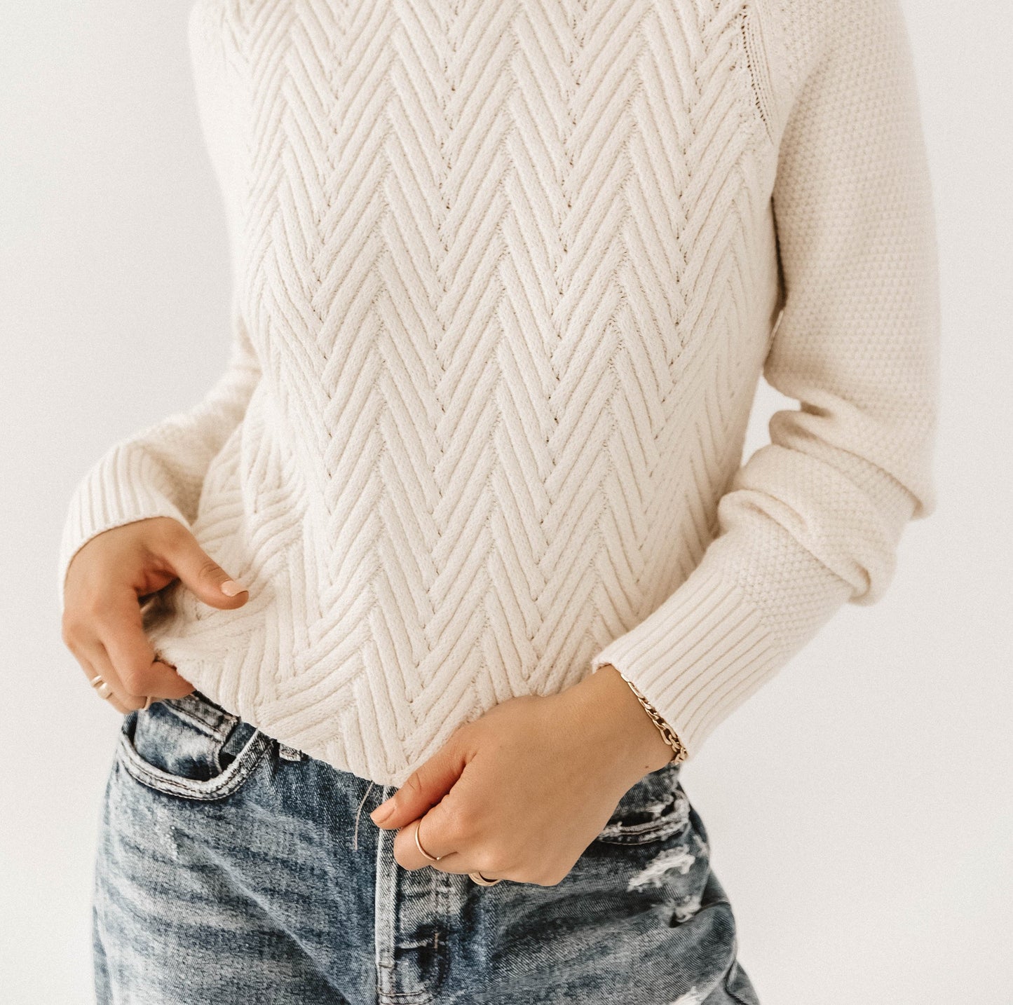 VERO MODA Suéter Ethel Feminino Branco Tamanho X-Grande