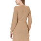 Vestido de malha Alexandria feminino VERO MODA marrom