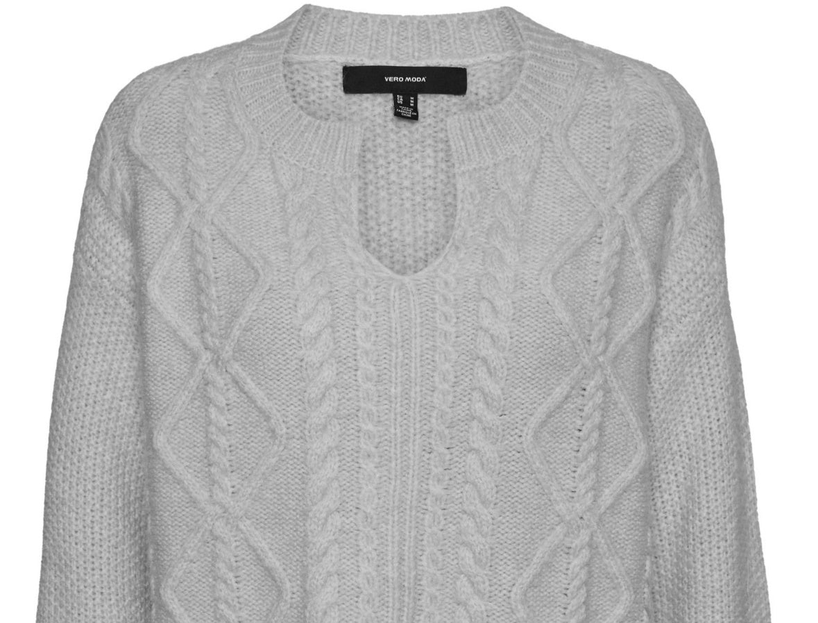 VERO MODA Suéter Reese Feminino Cinza