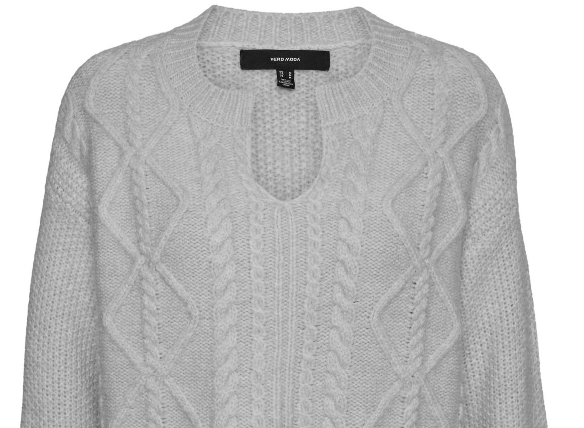 VERO MODA Suéter Reese Feminino Cinza