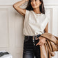 VERO MODA Top Alec Feminino Branco Tamanho Grande
