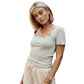 Camisa feminina VERO MODA verde tamanho X-S