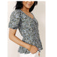 Blusa feminina Gillie Peplum VERO MODA cinza tamanho médio