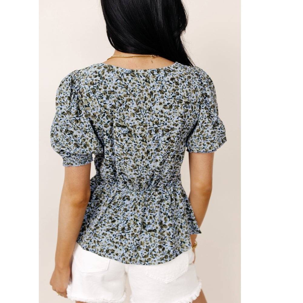 Blusa feminina Gillie Peplum VERO MODA cinza tamanho médio