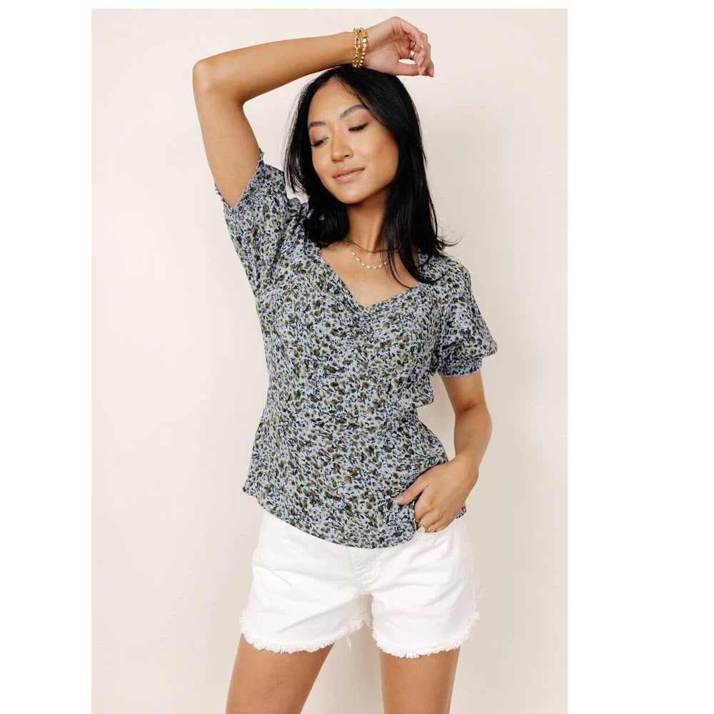 Blusa feminina Gillie Peplum VERO MODA cinza tamanho médio