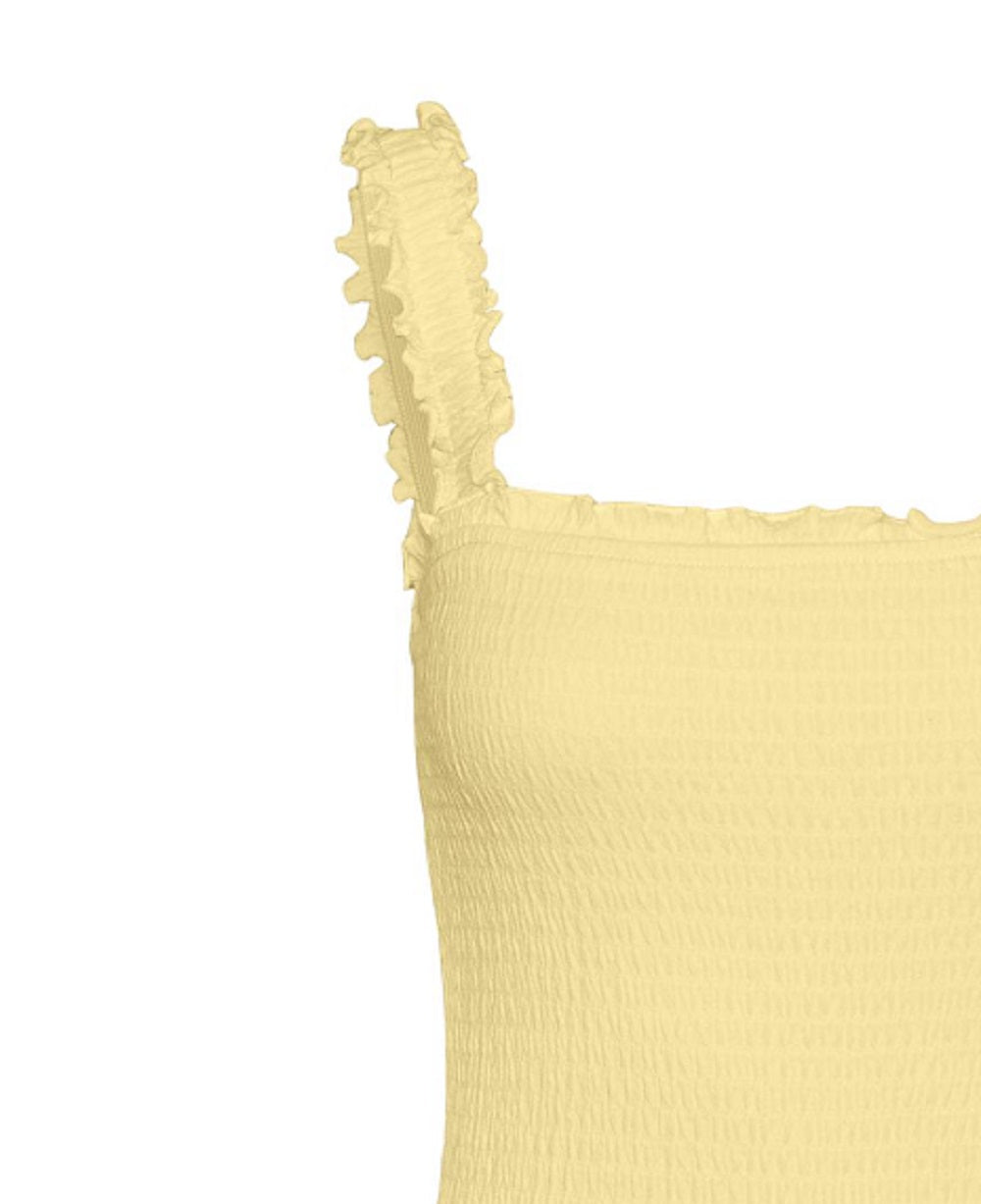 Vestido Kinsey Feminino VERO MODA Amarelo Tamanho X-Grande