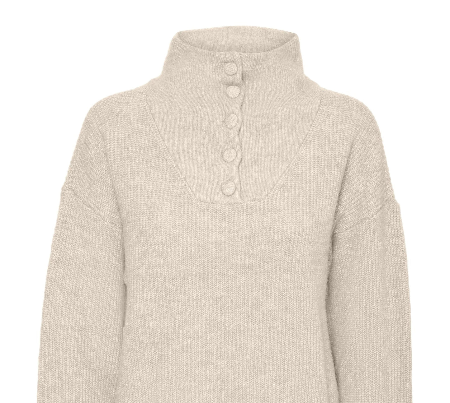 VERO MODA Suéter Feminino Marrom