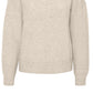 VERO MODA Suéter Feminino Marrom