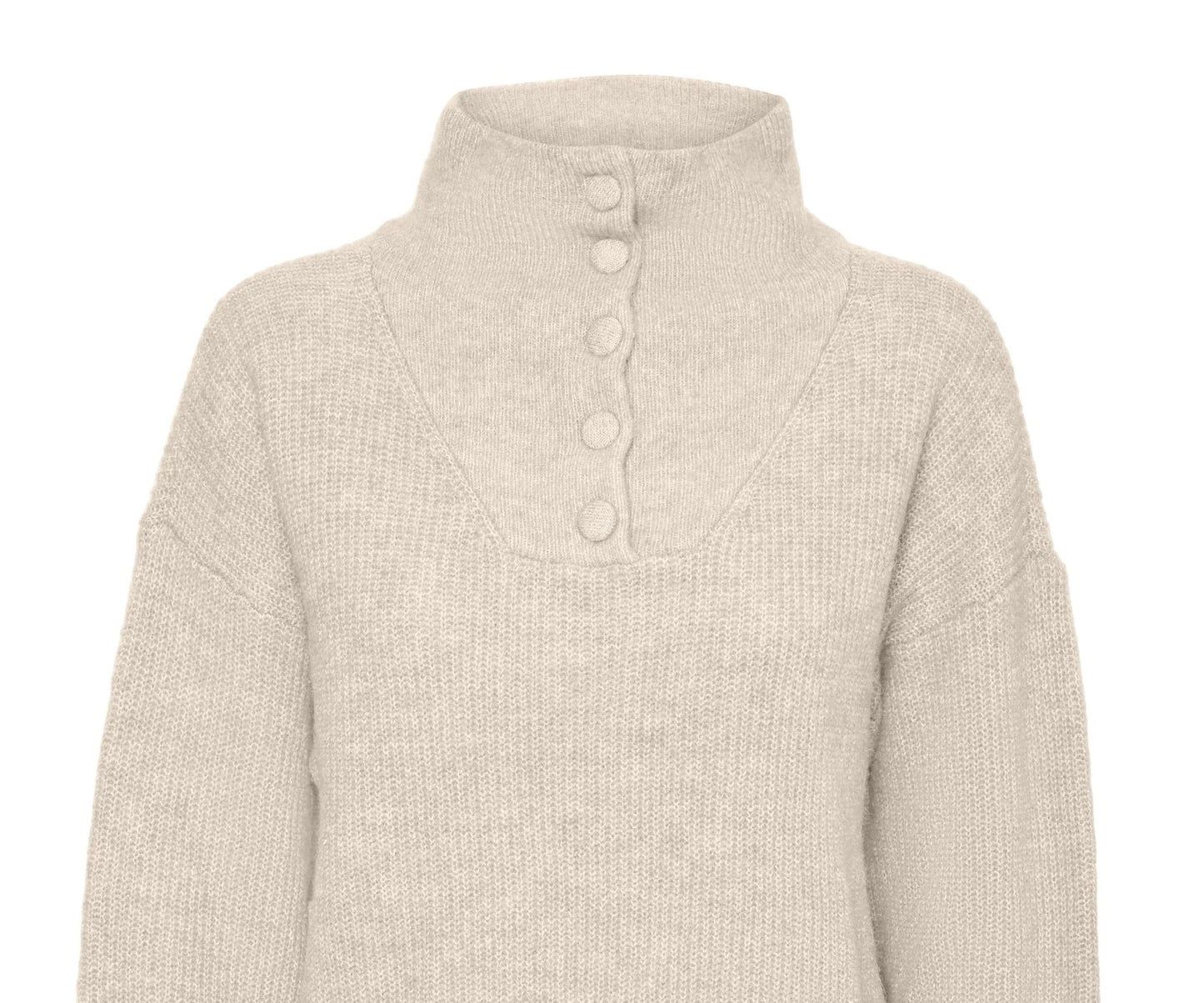 VERO MODA Suéter Feminino Marrom