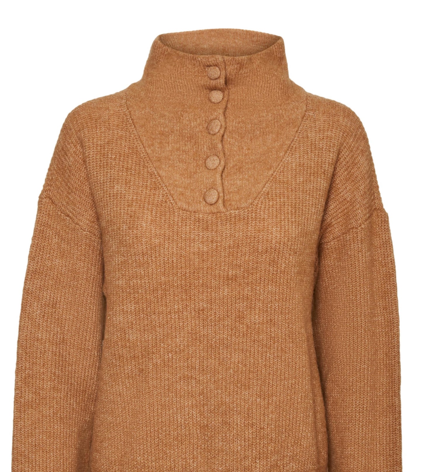 VERO MODA Suéter Feminino Marrom