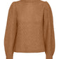 VERO MODA Suéter Everleigh Feminino Marrom Tamanho P